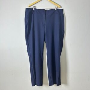 Alfani Essential Bootcut Modern Navy Dress Pants Size 18W